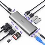 WiWU Alpha 11 in 1 4K USB C Multi Adapter Hub RJ45