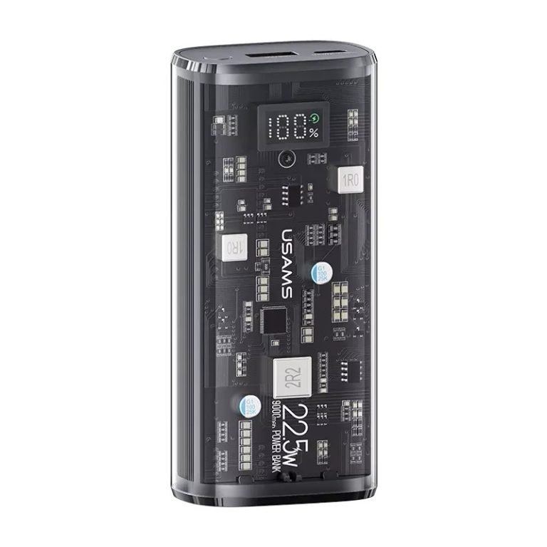Usams 9000mAh Transparent Digital Display 20W Power Bank