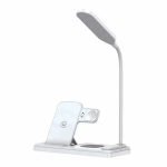 USAMS US-CD195 15W 4 IN 1 Wireless Charging Holder With Table Lamp