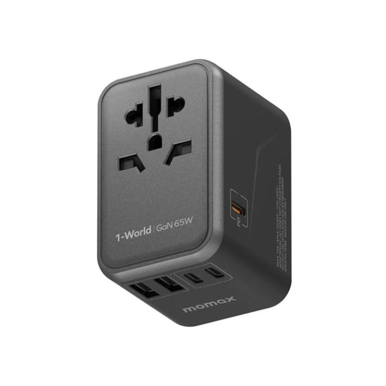 Momax UA8 1-World 65W GaN Travel Socket Adapter