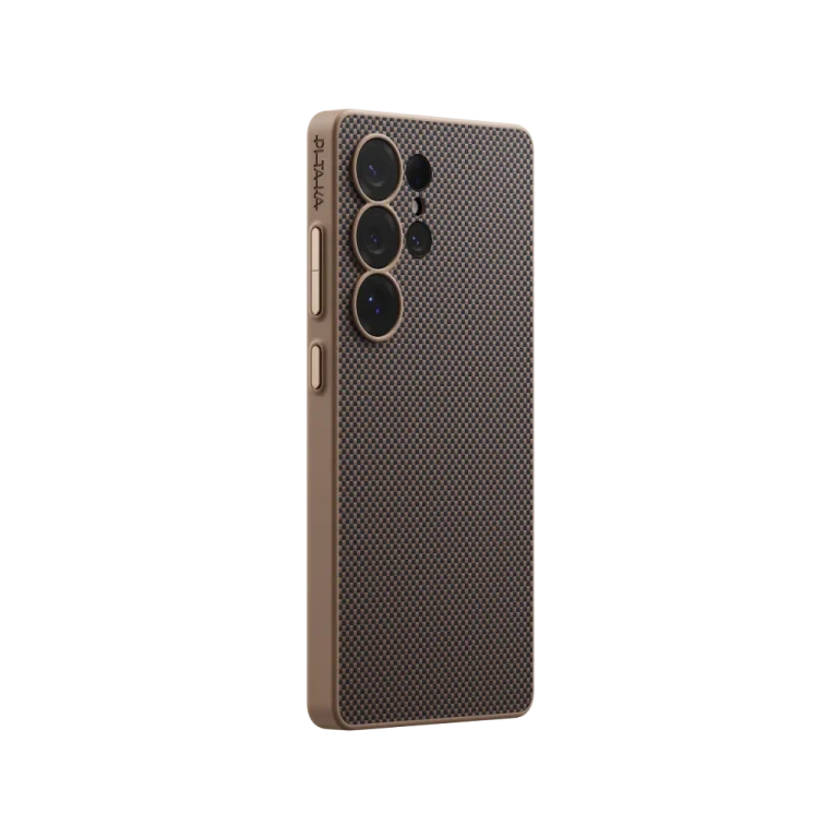 PITAKA PinButton Case for Samsung Galaxy S25 Ultra – Black/Gold