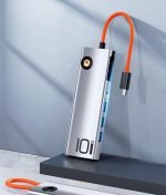 Rock TR30 10in1 Type-C To HDMI VGA Audio USB 3.0 SD TF LAN PD Docking Station Hub