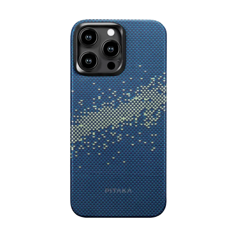 Pitaka StarPeak Luminous Tactile Woven Case for iPhone 16 Pro and 16 Pro Max (Milky Way Galaxy)