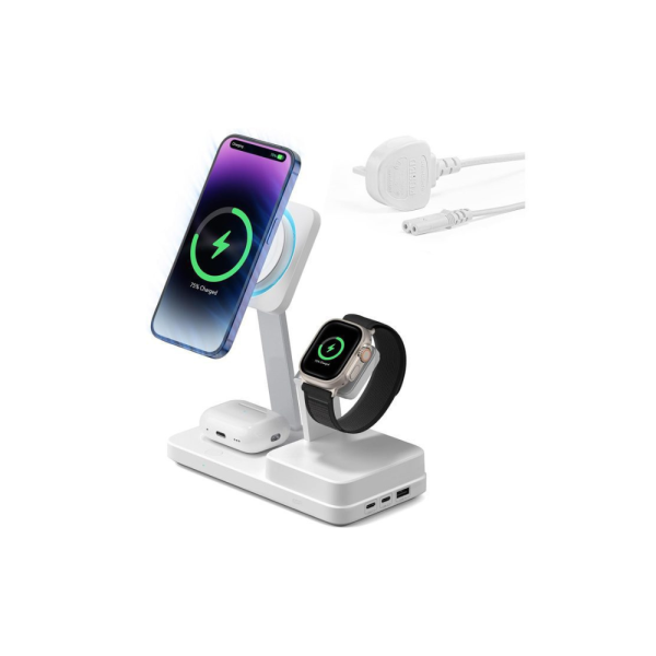 ⚡ ESR 100W 6-in-1 GaN MagSafe Charging Station with CryoBoost – The Ultimate Power Hub for Apple & More (GearBaba Exclusive)