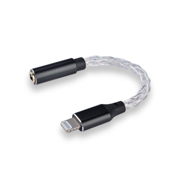 JCALLY JM08L HiFi Earphone Amplifier 3.5mm to Lightning Earphone Adapter with MFI Certification