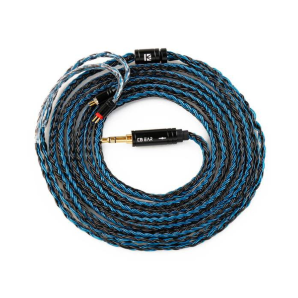 KBEAR ST16 Plus Crystal 16 Cores 2M Long Upgrade Cable 5N Single Copper Silver-plated