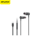 Awei PC-15T Wired earphone For iPhone 15 and Samsung And Pixel