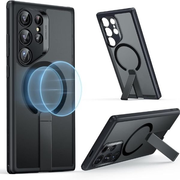 ESR Boost Flickstand HaloLock MagSafe Kickstand Case for Samsung S24 Ultra