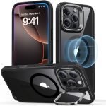 ESR HaloLock Classic Hybrid Case (Camera Control, Stash Stand), Compatible with iPhone 16 Series Clear