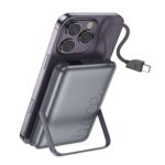 Hoco Q43 10,000mAh 20W Magnetic Wireless Power Bank with Attached Cable & Foldable Stand