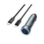 Hoco Z54B PD 60W Dual-port Type C to Lightning Car Charger