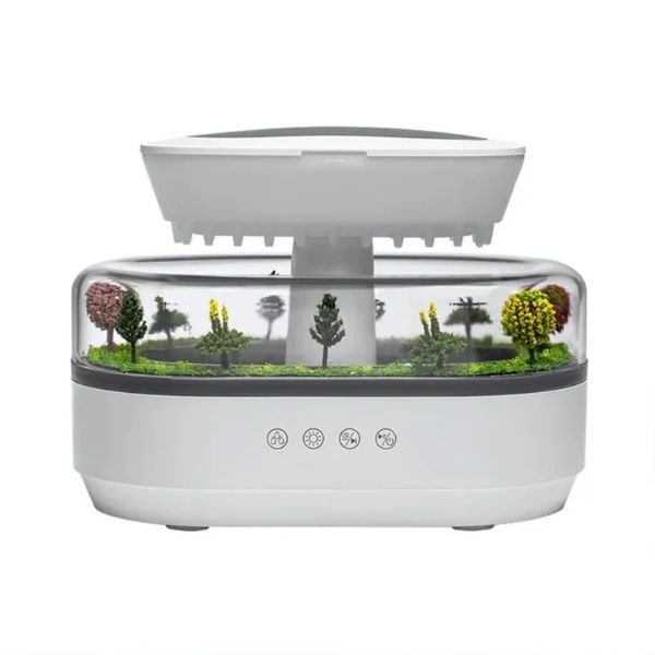 Raindrop Humidifier Cool Mist with LED Lights for Relaxation