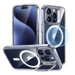 ESR Classic Hybrid Case iPhone 15 Pro/15 Pro Max with Stash Stand Set (HaloLock) Clear