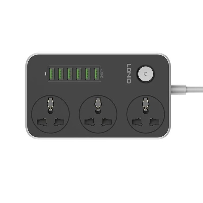 LDNIO SC3604 3 Outlets 6 USB Ports