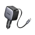 UGREEN EC603 90W Retractable Car Charger With Retractable Cable