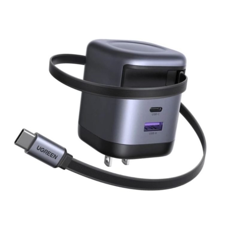 UGREEN Nexode 65W GaN USB C Retractable Charger